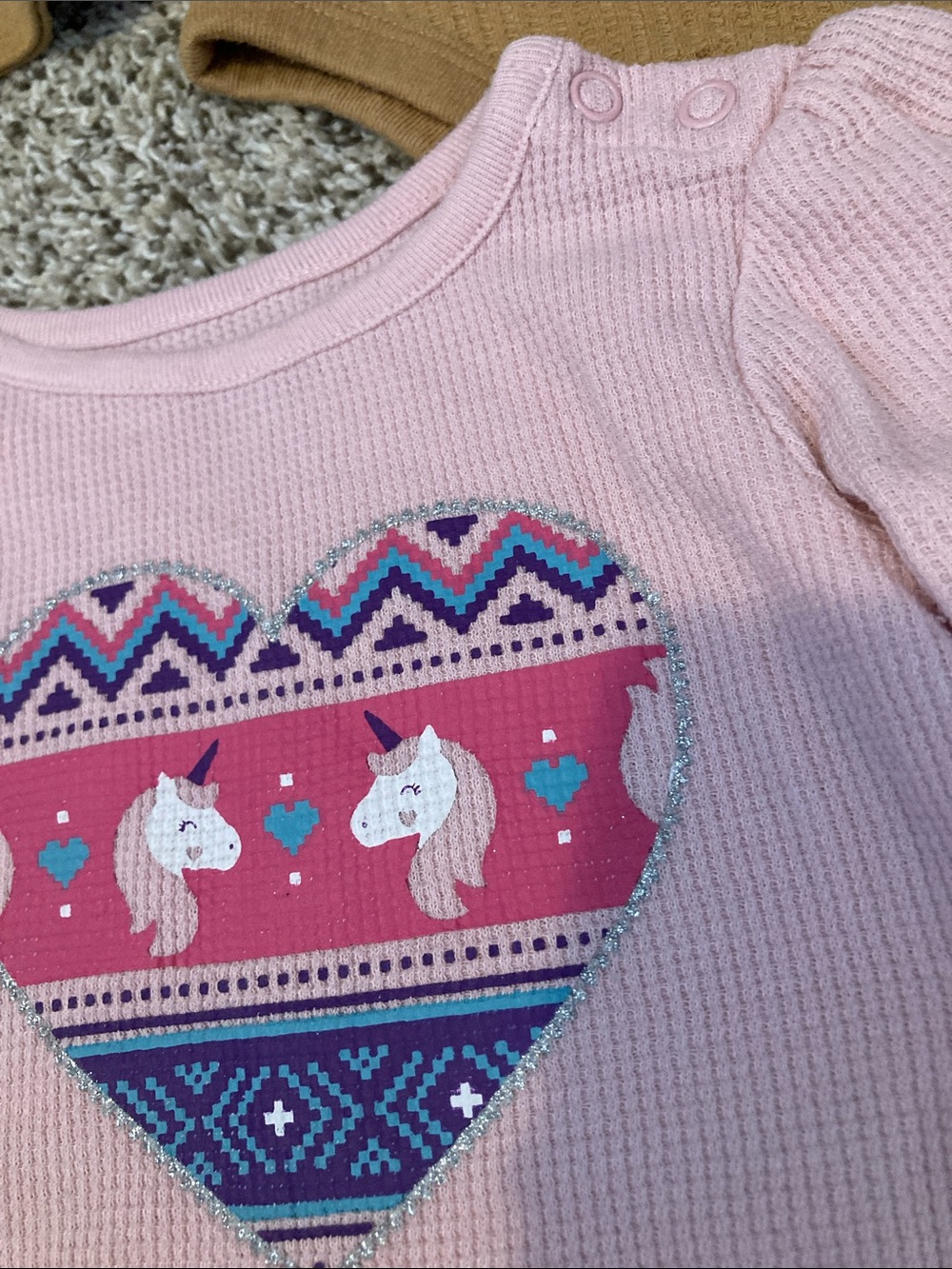 Garanimals Long-Sleeve Bodysuit Set - Pink, Lavender, Gray, Tan - Picture 6 of 9
